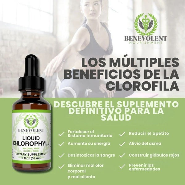 Benevolent® | Clorofila Líquida en gotas