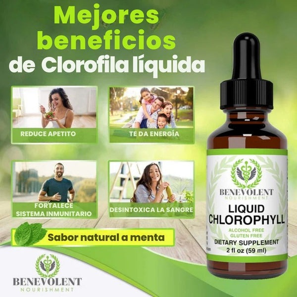 Benevolent® | Clorofila Líquida en gotas