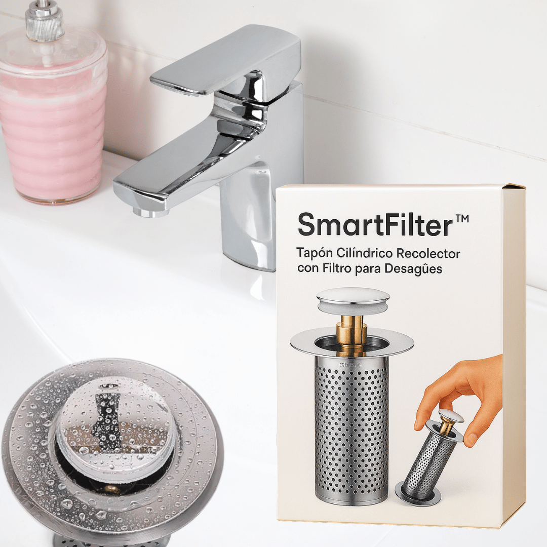 SmartFilter™ - Flujo limpio, sin residuos ni bloqueos. Una solución duradera para tu hogar.