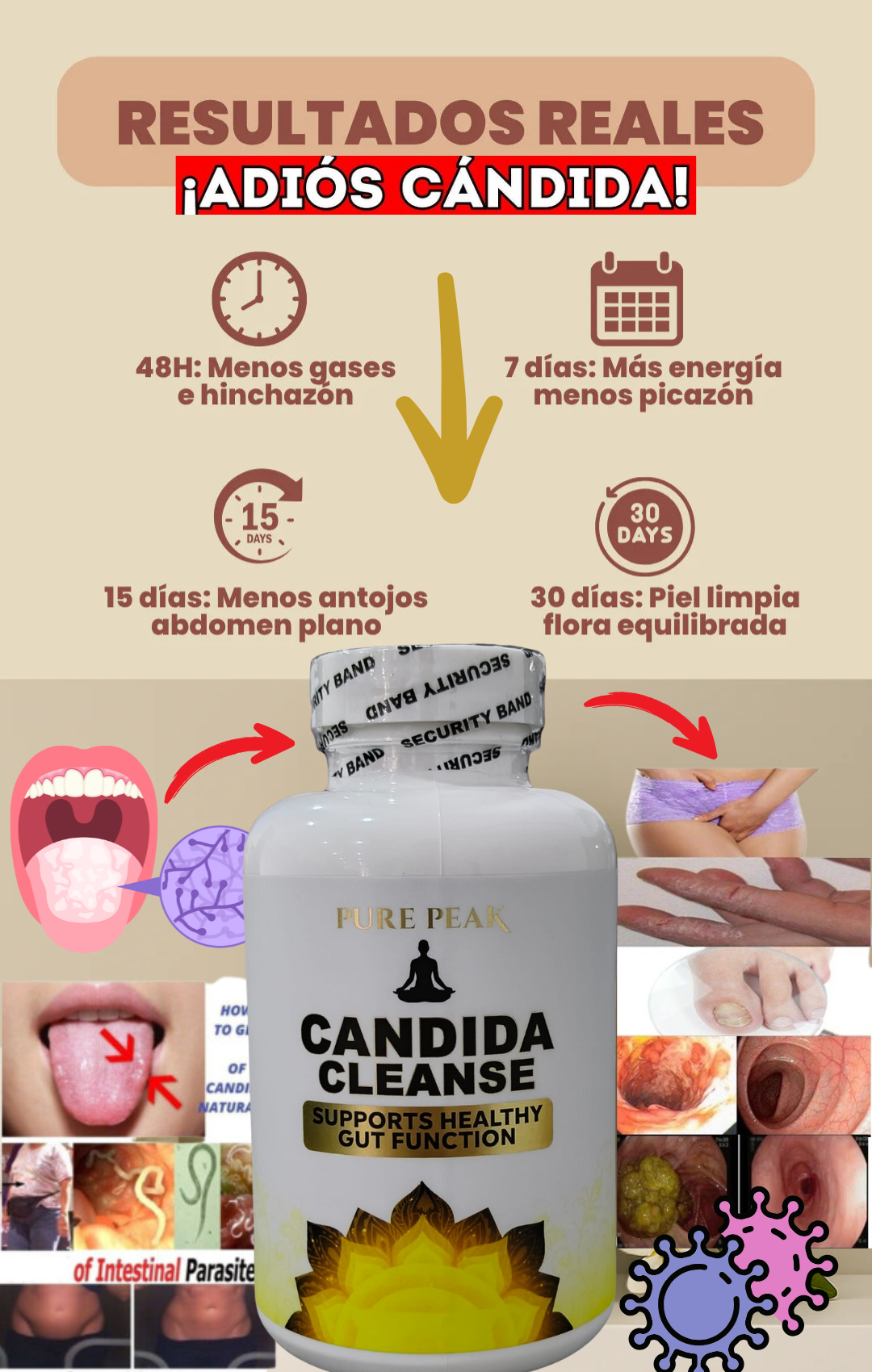 CANDIDA CLEANSE 100% original  - ELIMINA TOXINAS DESDE EL PRIMER DÍA